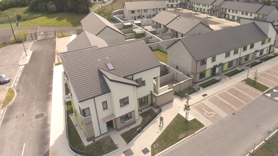 Green area at Fortunestown Lane in Tallaght Green area at Fortunestown Lane in Tallaght