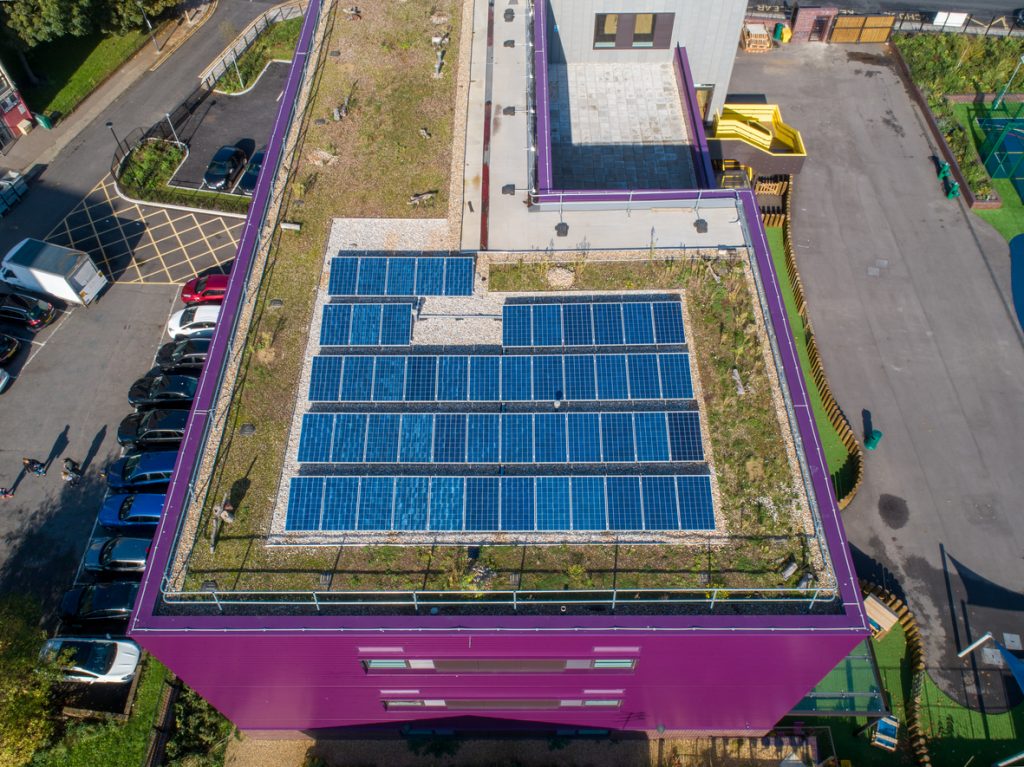 Energy saving solar panels at Plumcroft Primary Energy saving solar panels at Plumcroft Primary