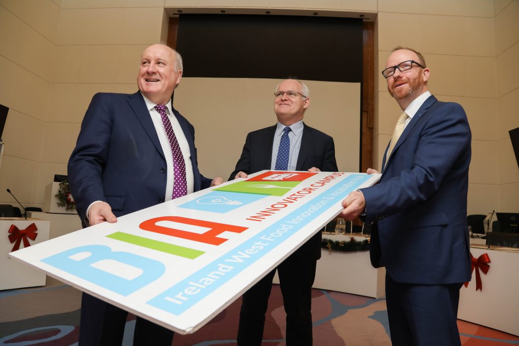Glenman Corporation director Albert Conneally (left) at the launch and contract signing for 'Bia Innovator Campus.' Photograph by Aengus McMahon Glenman Corporation director Albert Conneally (left) at the launch and contract signing for 'Bia Innovator Campus.' Photograph by Aengus McMahon