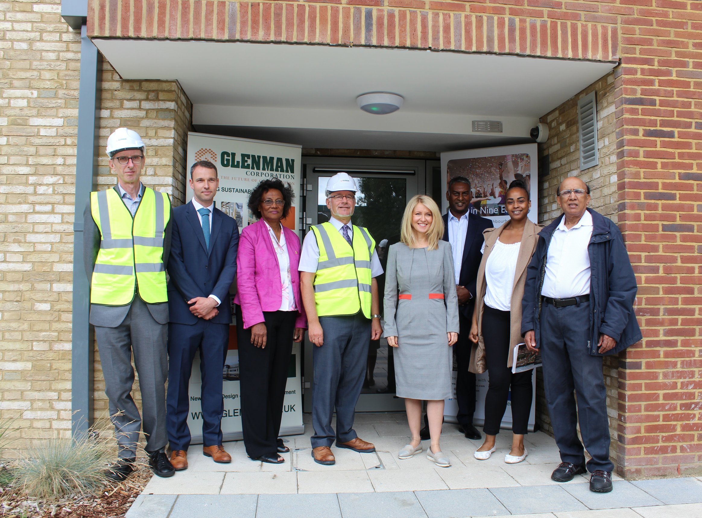 Glenman Corporation welcomes housing minister Esther McVey to Edward Foster Court