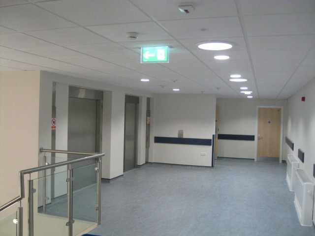 Eastbourne District General Hospital. Built by Glenman Corporation Ltd UK