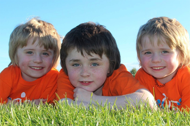 George, Archie and Isaac Naughton