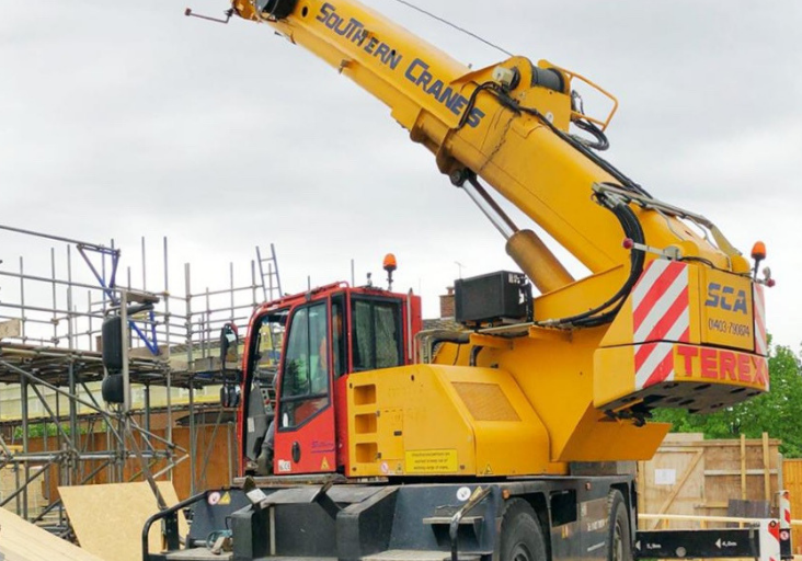 Barnet, London, timber frame houses under construction by Glenman Corporation